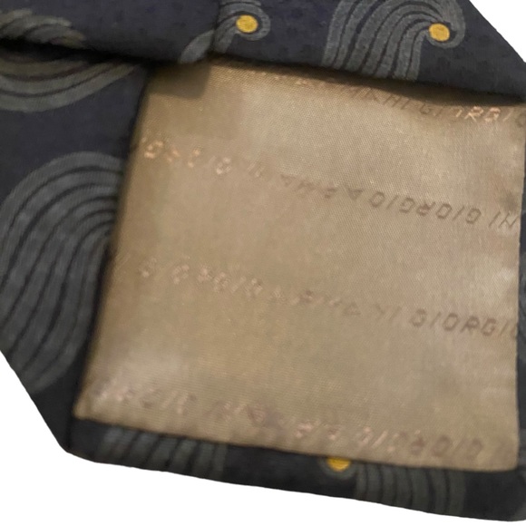 Vintage Giorgio Armani Cravatte 100% Silk Made in Italy Tie Men's Luxury - Picture 4 of 8